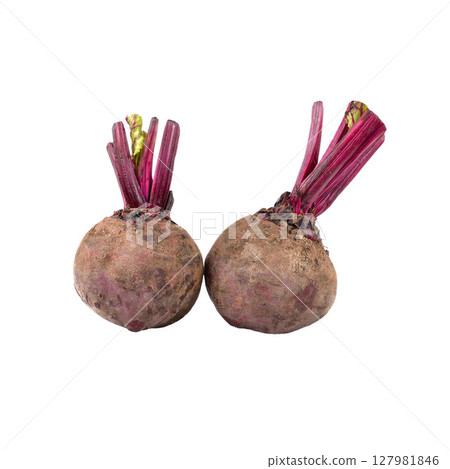 purple beetroot isolated on white background 127981846