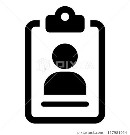 Resume, profile document icon 127981934