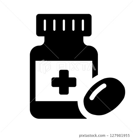 Supplement silhouette icon 127981955