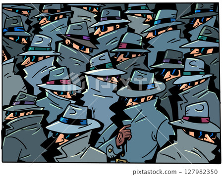 Security of personal data and information. Government surveillance of its citizens. Secret agents everywhere. 127982350