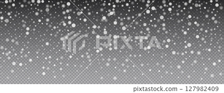 Snow effect with realistic snowflake fall and transparent background for winter scenes. Overlay for cold, snowy or icy weather visuals. Holiday design with frost, sparkle and white bokeh. Snow effect with realistic snowflake fall and transparent background for winter scenes. Overlay for cold, snowy or icy weather visuals. Holiday design with frost, sparkle and white bokeh. 127982409