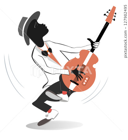 guitar, vector, musician 127982495