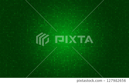 Green pop art background in retro style with halftone dots design. 127982656