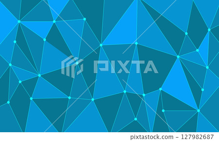 Bright background of blue polygons with a contour. Bright background of blue polygons with a contour. 127982687