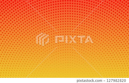 Gradient orange abstract halftone background. 127982820