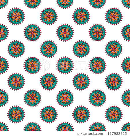 Seamless mandala pattern 127982825