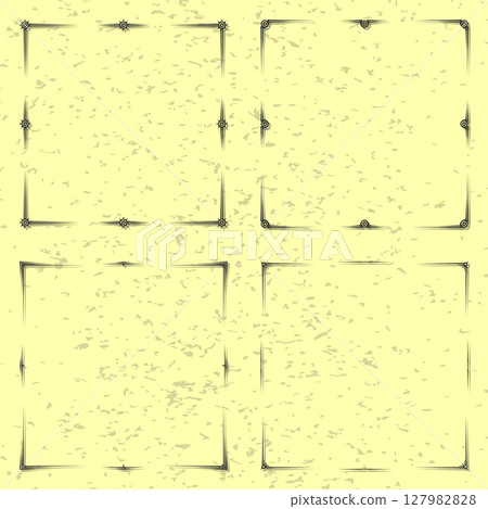 Decorative vintage frames and borders set vector. 127982828