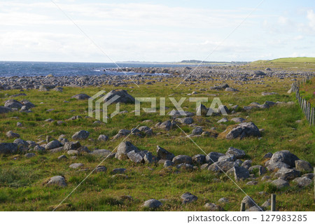 Coastline in south Norway, national road Jaeren Coastline in south Norway, national road Jaeren 127983285