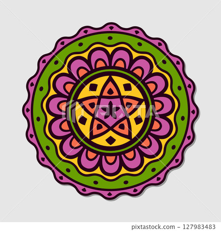 Colorful mandala vector Colorful mandala vector 127983483