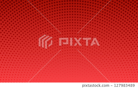 Gradient red abstract halftone background 127983489