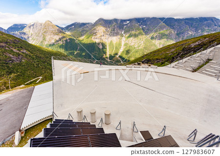 Utsikten viewpoint in Norway Utsikten viewpoint in Norway 127983607