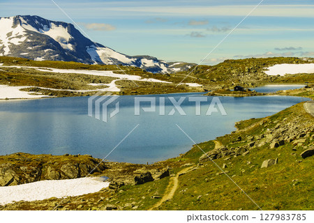 Mountains landscape. Norwegian route Sognefjellet Mountains landscape. Norwegian route Sognefjellet 127983785