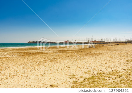 Sea landscape, San Pedro del Pinatar, Spain Sea landscape, San Pedro del Pinatar, Spain 127984261
