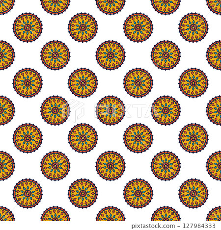 Seamless vector mandala pattern 127984333