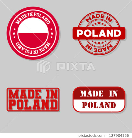 Set of stamps made in Poland 127984366
