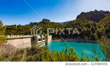 Guadalest Reservoir in Spain Guadalest Reservoir in Spain 127984438