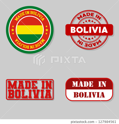 Set of stamps made in Bolivia 127984561