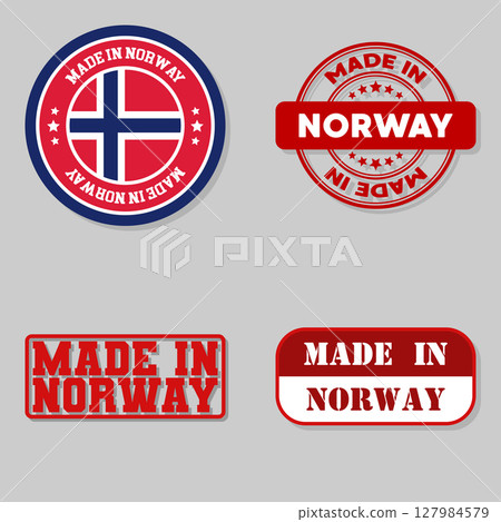 Set of stamps made in Norway 127984579