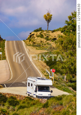 Caravan in Park Cabo de Gata, Spain 127984630