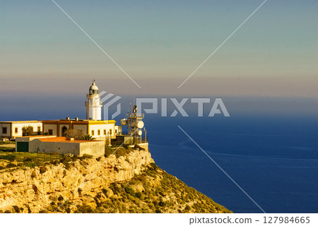 Mesa Roldan lighthouse, Cabo de Gata, Spain 127984665