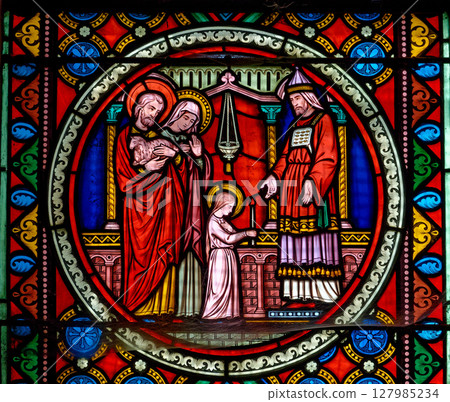 Presentation of Mary at the Temple 127985234