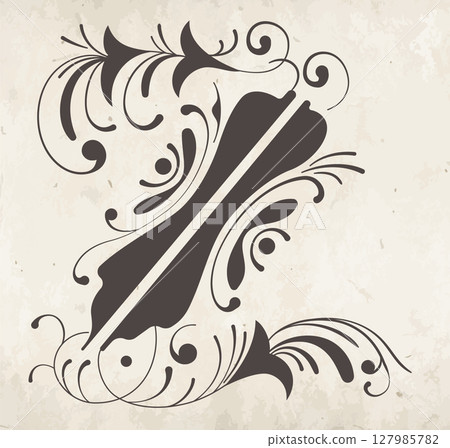 Decorative letter Z Decorative letter Z 127985782