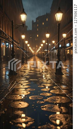 Rainy Night City - Poetry of Streetlights Rainy Night City - Poetry of Streetlights 127986117
