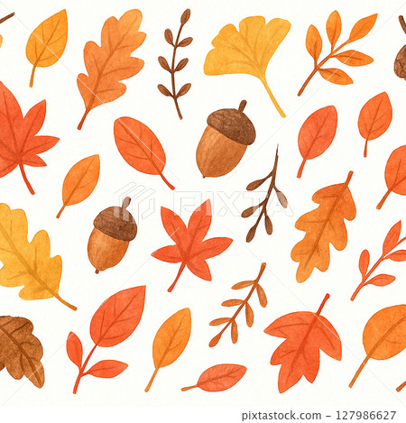 Colorful autumn leaves background material 127986627
