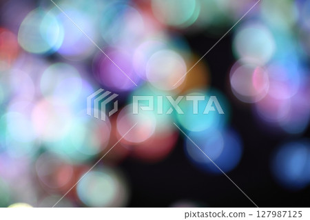 Colorful circular bokeh [black background] 127987125