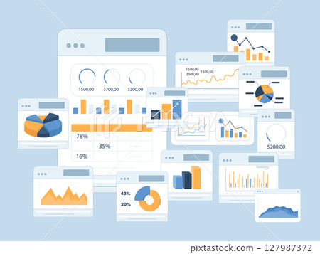vector, infographic, chart 127987372