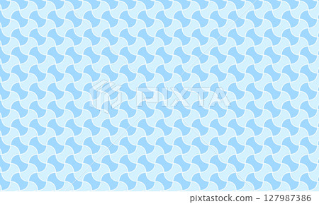 A pattern of alternating blue and light blue in a white frame 127987386