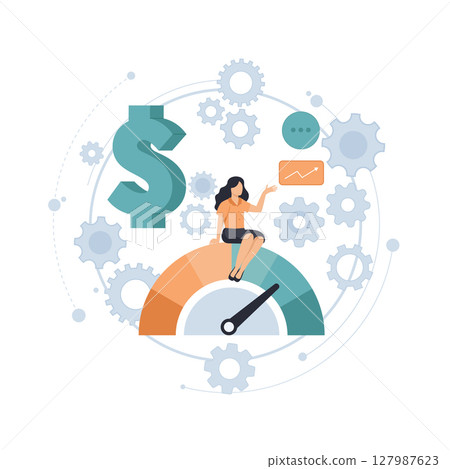 business, businessman, vector 127987623