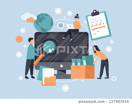 vector, concept, storage 127987654
