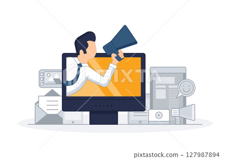 computer, hand, tablet 127987894