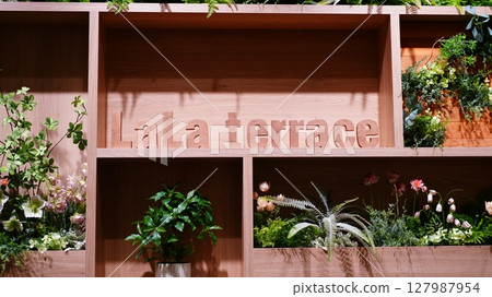 Stylish signboards and plants add a relaxing touch to Lala Terrace Kita-Ayase 127987954