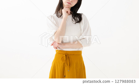  Thinking young lady 127988083