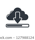icon, vector, cloud 127988124