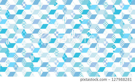 適合夏季的酷炫日式圖案背景圖 127988281