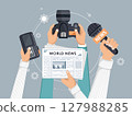 media, news, vector 127988285