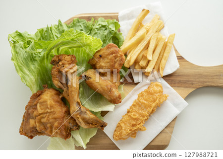 Everyone loves fried chicken 127988721