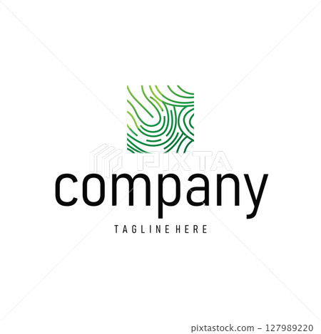 Simple and elegant modern identity fingerprint logo technology design for business branding Simple and elegant modern identity fingerprint logo technology design for business branding 127989220