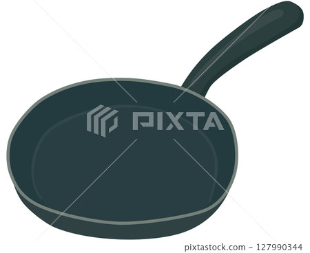 煎鍋插畫向量素材 煎鍋插畫向量素材 127990344