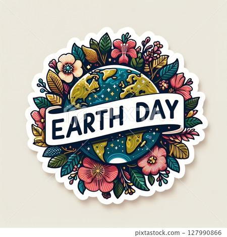 Earth Day theme with Generative AI. 127990866