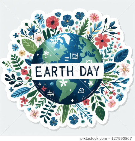 Earth Day theme with Generative AI. 127990867