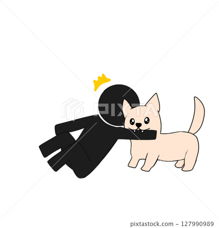 狗咬了咬的象形圖 127990989