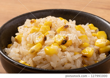 Grilled corn and rice Grilled corn and rice 127991000