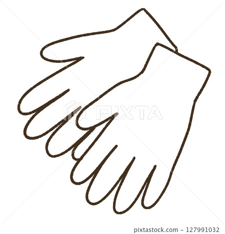 Simple glove illustration 127991032