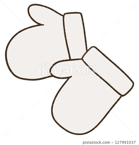 Simple glove illustration 127991037
