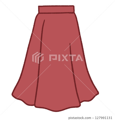 Simple skirt illustration Simple skirt illustration 127991131