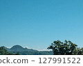 Summer scenery seen from afar: combination of sky and mountains 127991522